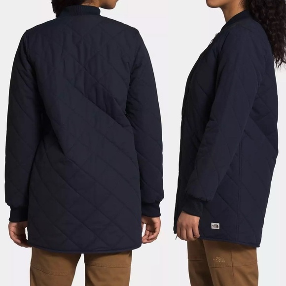 The North Face Cuchillo Parka Women’s Size Small Blue Quilted Fleece New NWT - Picture 4 of 12